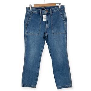 J Crew ankle cropped utility jeans Size 28